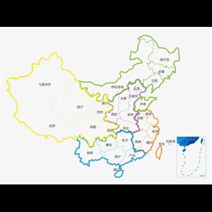 中国地图地域图